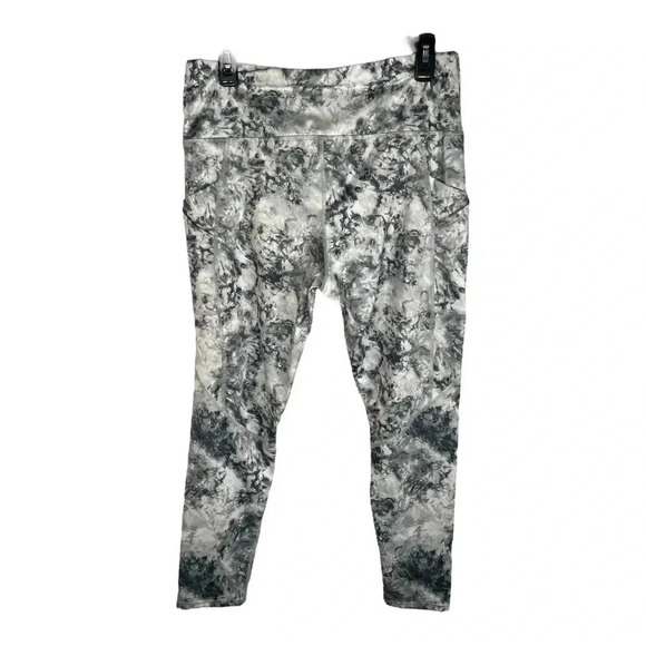 SO Gray/ White Marble Leggings Women's XL - Picture 2 of 7